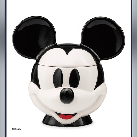 Scentsy Disney Mickey Mouse Wax Melt Warmer Black White Red Classic Enthusiasts - Picture 1 of 4